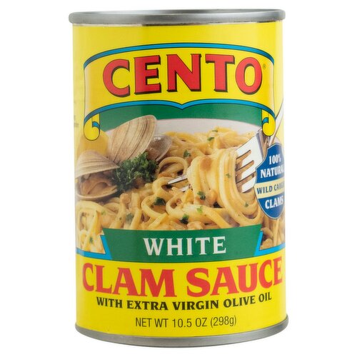 Cento White Clam Sauce with Extra Virgin Olive Oil, 10.5 oz