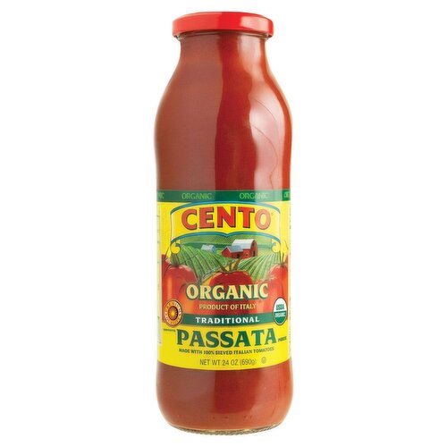 Cento Organic Traditional Passata Puree, 24 oz