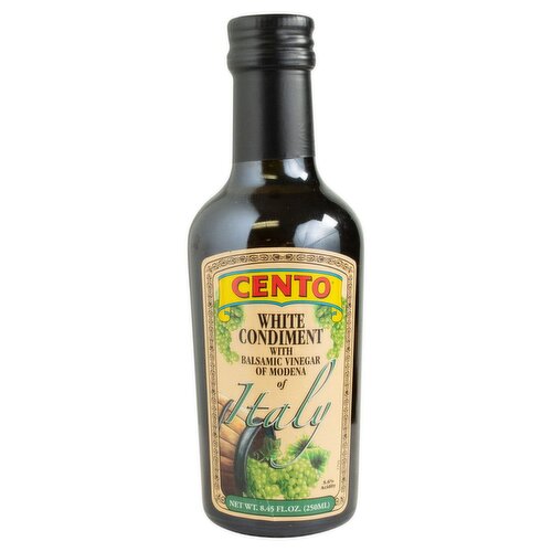 Cento White Condiment with Balsamic Vinegar of Modena of Italy, 8.45 fl oz