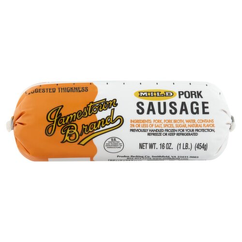 Jamestown Brand Mild Pork Sausage, 16 oz