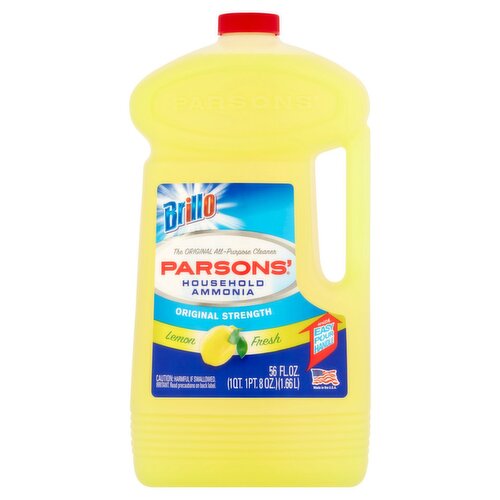 Brillo Parsons' Lemon Fresh Original Strength Household Ammonia, 56 fl oz