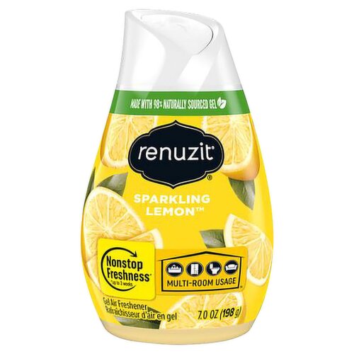 Renuzit Sparkling Lemon Gel Air Freshener, 7.0 oz