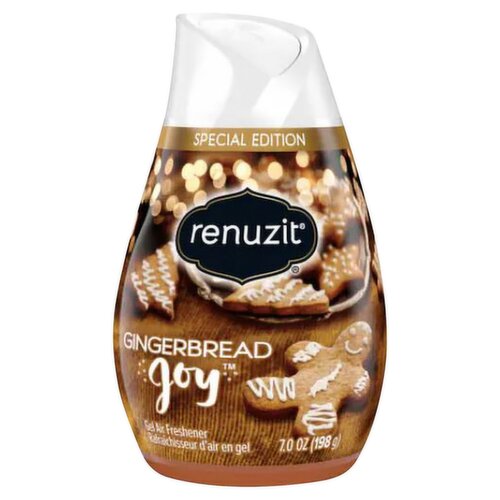 Renuzit Gingerbread Joy Gel Air Freshener Special Edition, 7.0 oz