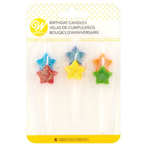 Wilton Birthday Candles, 6 count