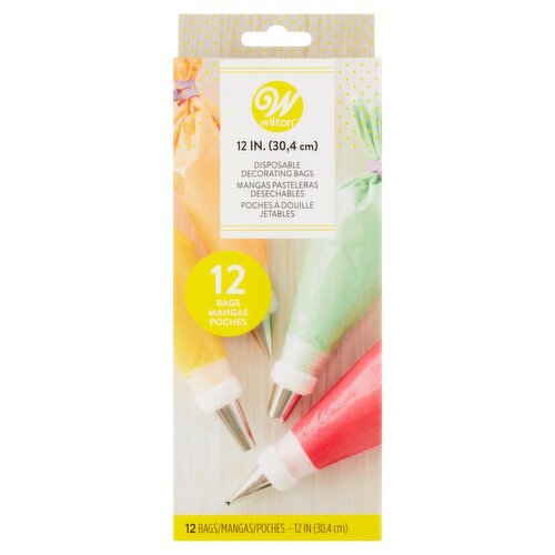 Wilton 12 IN. Disposable Decorating Bags, 12 count