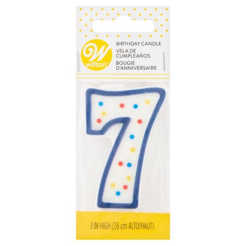 Wilton 7 Birthday Candle