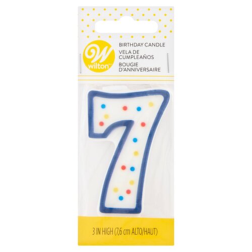 Wilton 7 Birthday Candle