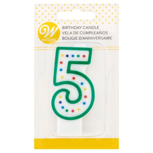 Wilton 5 Birthday Candle