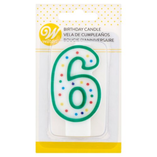 Wilton 6 Birthday Candle