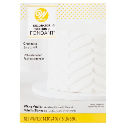 Wilton White Vanilla Decorator Preferred Fondant, 24 oz