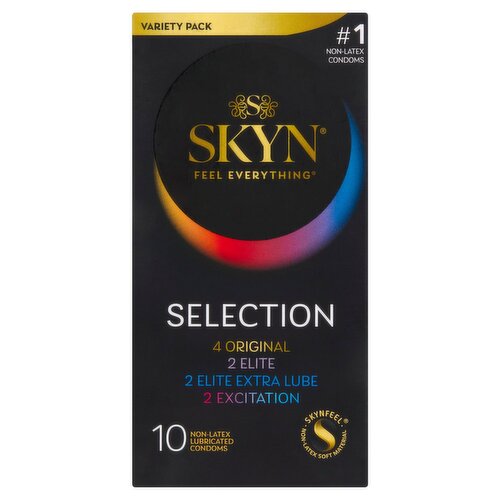 Skyn Feel Everything Selection Non-Latex Lubricated Condoms Variety Pack,  10 count - ShopRite
