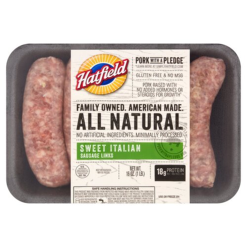 Hatfield Sweet Italian Sausage Links, 16 oz