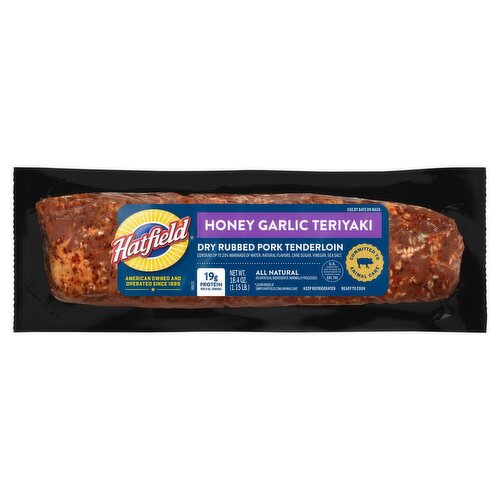 Hatfield Honey Garlic Teriyaki Dry Rubbed Pork Tenderloin, 18.4 oz