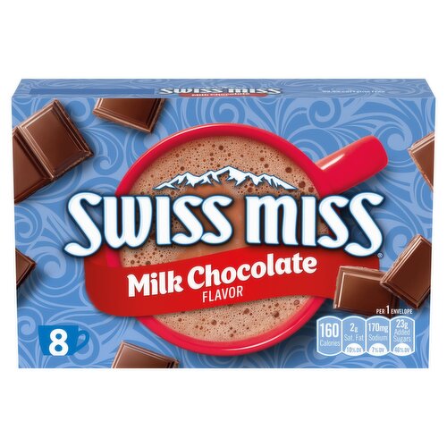 Swiss Miss Milk Chocolate Flavor Hot Cocoa Mix, 1.38 oz, 8 count