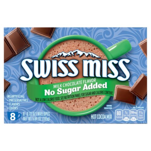 Swiss Miss Milk Chocolate Flavor Hot Cocoa Mix, 0.73 oz, 8 count