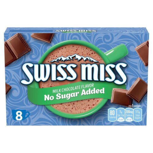 Swiss Miss Milk Chocolate Flavor Hot Cocoa Mix, 0.73 oz, 8 count