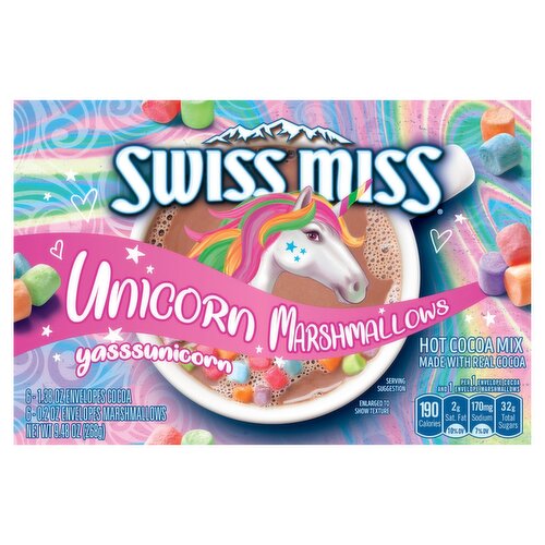 Swiss Miss Unicorn Marshmallows Hot Cocoa Mix, 9.48 oz