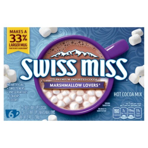 Swiss Miss Marshmallow Lovers Hot Cocoa Mix, 9.48 oz