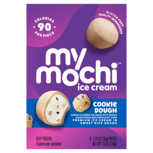 My Mochi Cookie Dough Ice Cream, 1.25 oz, 6 count