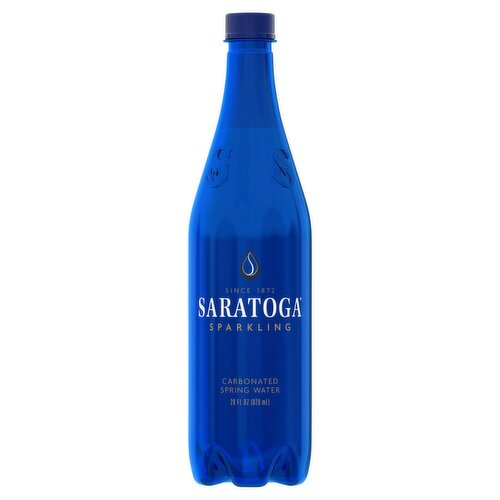 Saratoga Sparkling Carbonated Spring Water, 28 fl oz,