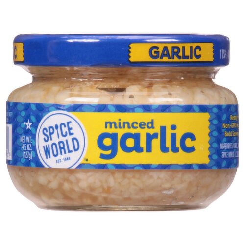 Spice World Minced Garlic, 4.5 oz