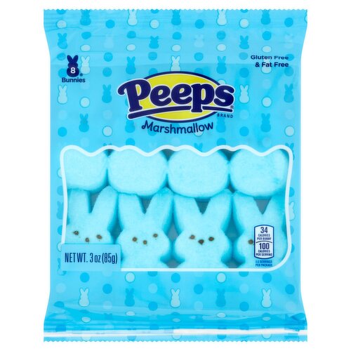 Peeps Marshmallow Bunnies, 8 count, 3 oz