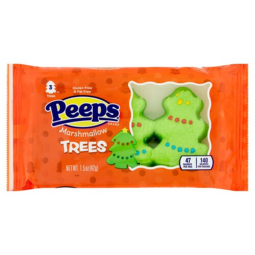 Peeps Trees Marshmallow, 3 count, 1.5 oz