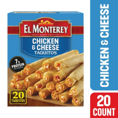 El Monterey Chicken & Cheese Taquitos, 20 count, 20 oz