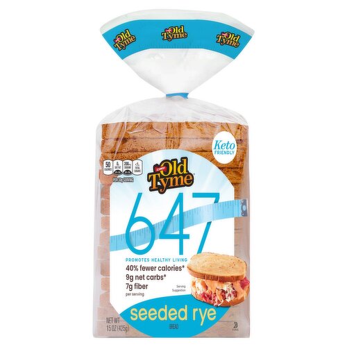 Schmidt Old Tyme 647 Seeded Rye Bread, 15 oz