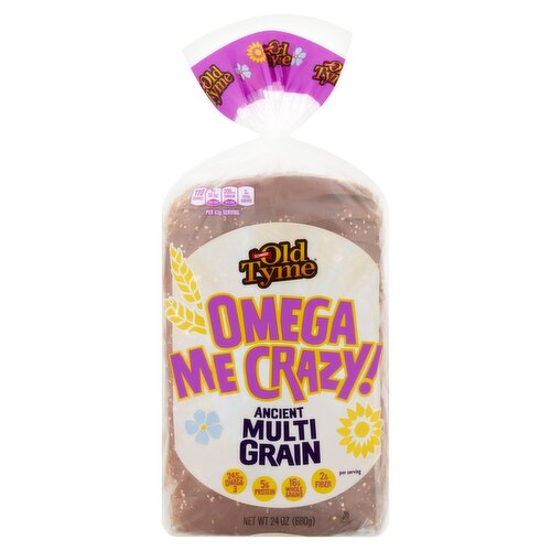 Schmidt Old Tyme Omega Me Crazy! Ancient Multi Grain Bread, 24 oz