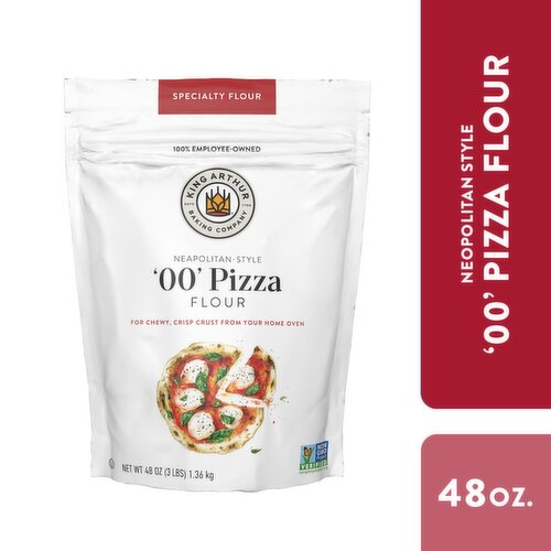 King Arthur Baking Company Neapolitan-Style '00' Pizza Specialty Flour, 48 oz