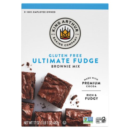 King Arthur Baking Company Gluten Free Ultimate Fudge Brownie Mix, 17 oz