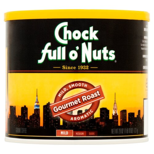 Chock full o'Nuts Mild Gourmet Roast Ground Coffee, 26 oz