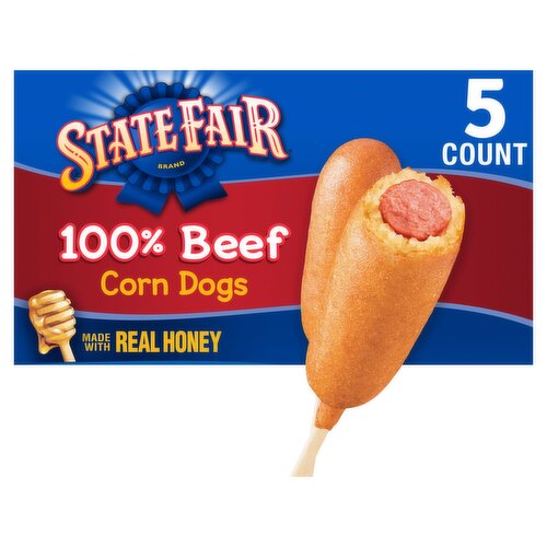 State Fair 100% Beef Corn Dogs, 5 count, 13.35 oz
