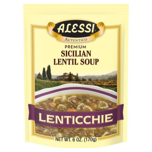 Alessi Premium Sicilian Lentil Soup, 6 oz