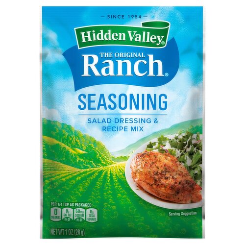 Hidden Valley The Original Ranch Seasoning, Salad Dressing & Recipe Mix, 1 oz