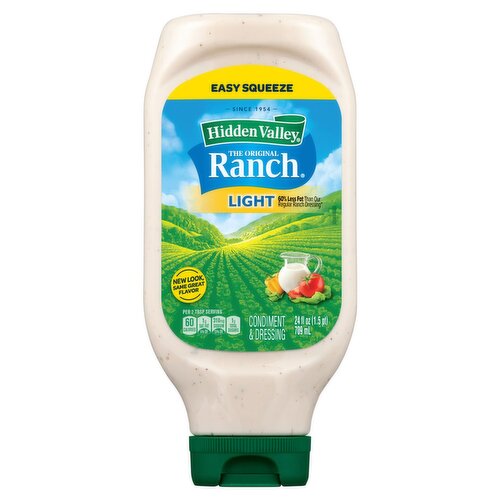 Hidden Valley The Original Ranch Light Condiment & Dressing, 24 fl oz