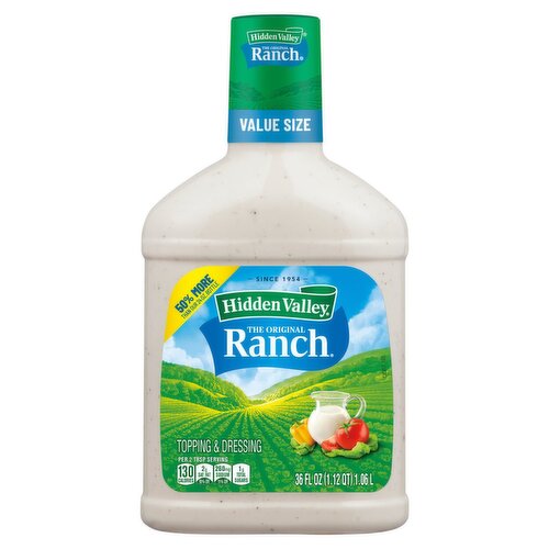 Hidden Valley The Original Ranch Topping & Dressing Value Size, 36 fl oz