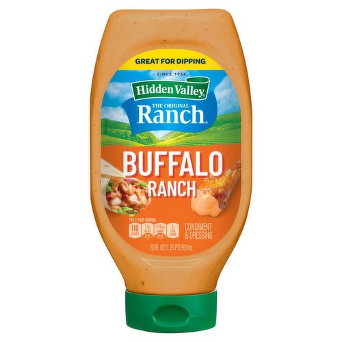 Hidden Valley The Original Ranch Buffalo Ranch Condiment & Dressing, 20 fl oz