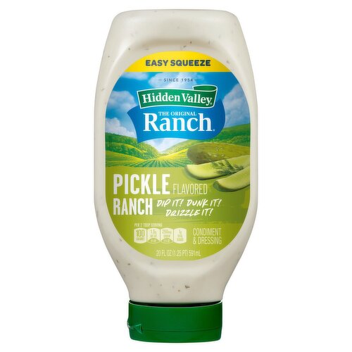 Hidden Valley The Original Ranch Pickle Flavored Ranch Condiment & Dressing, 20 fl oz