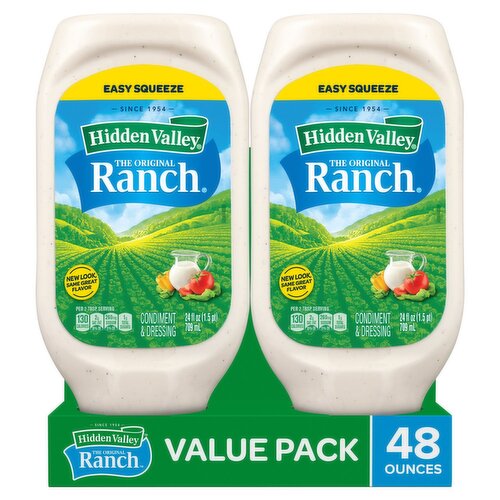 Hidden Valley The Original Ranch Condiment & Dressing Value Pack, 24 fl oz, 2 count