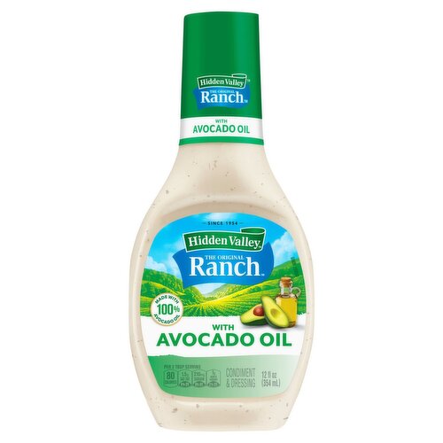 Hidden Valley The Original Ranch Condiment & Dressing with Avocado Oil, 12 fl oz