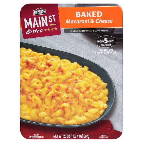 Resers Fine Foods Main St Bistro Baked Macaroni & Cheese, 20 oz