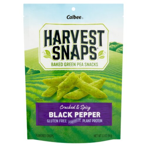 Calbee Harvest Snaps Black Pepper Flavored Crisps, 3.3 oz