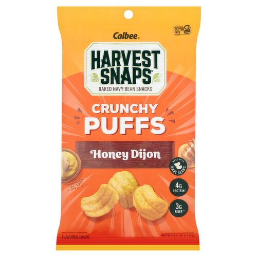 Calbee Harvest Snaps Honey Dijon Crunchy Puffs Flavored Crisps, 4.2 oz