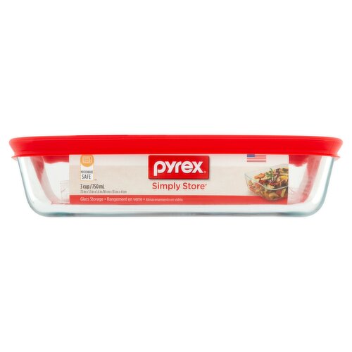 Pyrex Simply Store 3 Cup Glass Storage