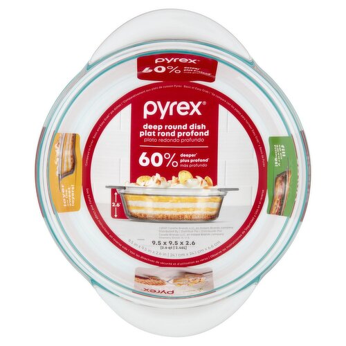 Pyrex 2.6 qt Deep Round Dish