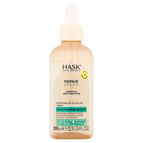 Hask Repair Series Strength & Length Boosting Scalp & Hair Serum, 3.3 fl oz