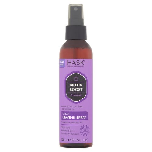 Hask Thickening Biotin Boost 5-in-1 Leave-In Spray, 6 fl oz