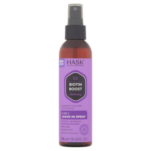 Hask Thickening Biotin Boost 5-in-1 Leave-In Spray, 6 fl oz